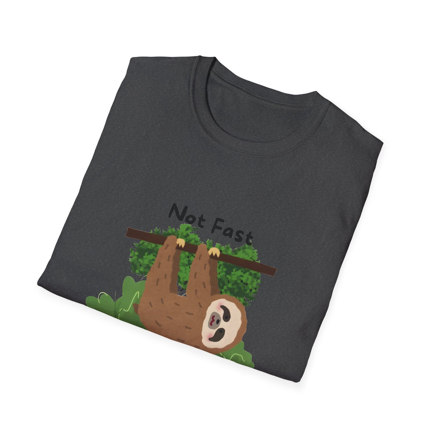 Not Fast Not Furious Sloth T-Shirt Cute Lazy Animal Graphic Tee