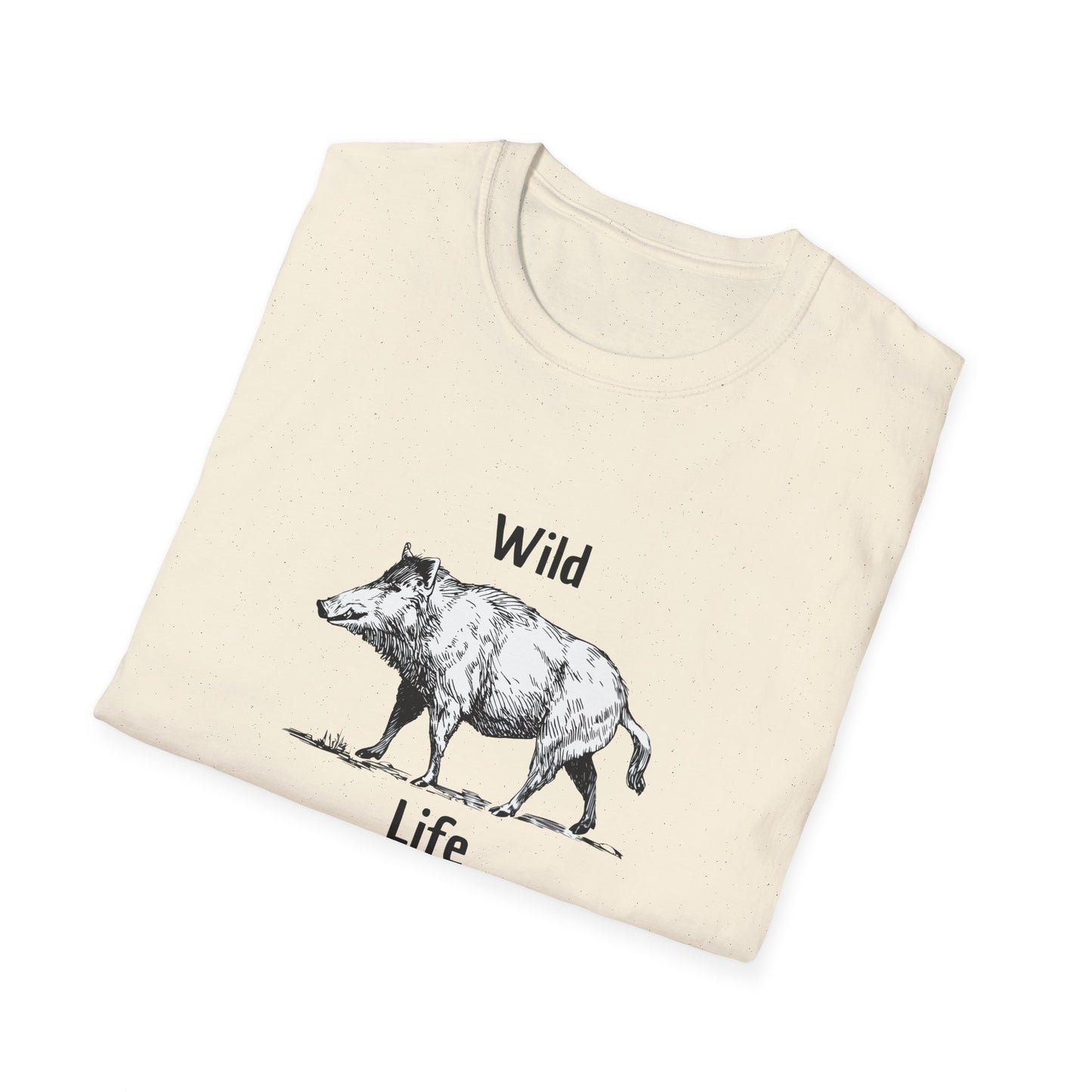 Wild Life Boar T-Shirt Vintage Sketch Animal Graphic Tee