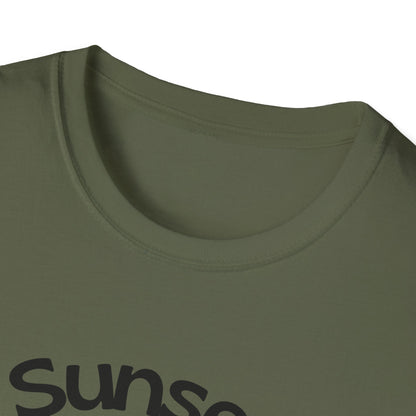 Sunset Palm Tee Retro Beach Sunset T-Shirt