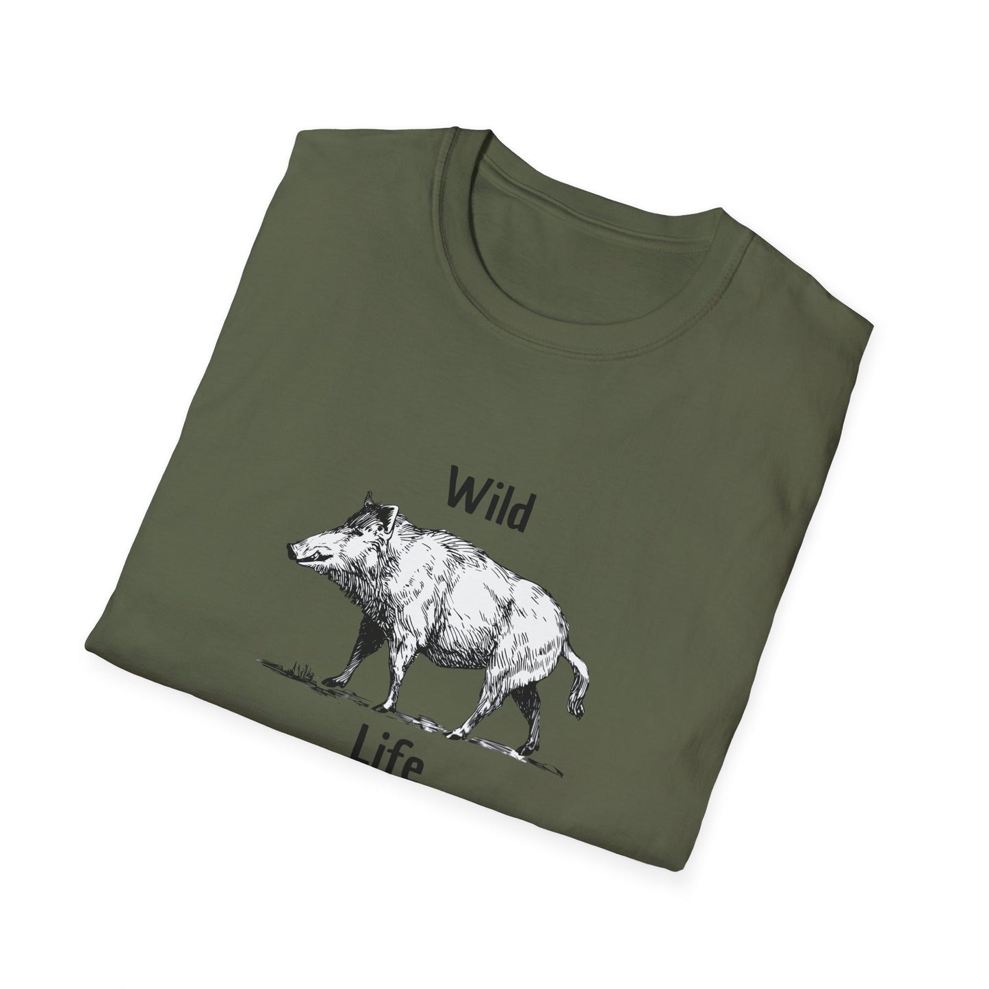Wild Life Boar T-Shirt Vintage Sketch Animal Graphic Tee