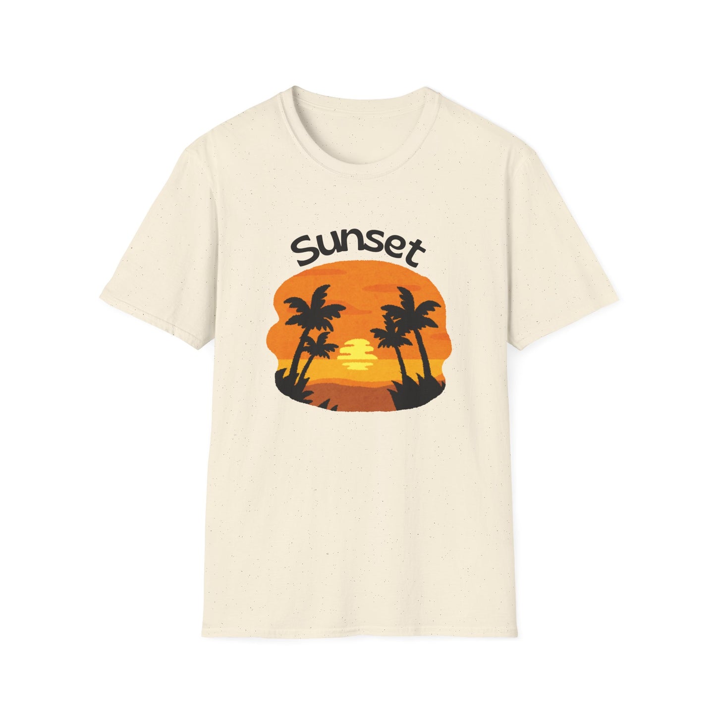 Sunset Palm Tee Retro Beach Sunset T-Shirt