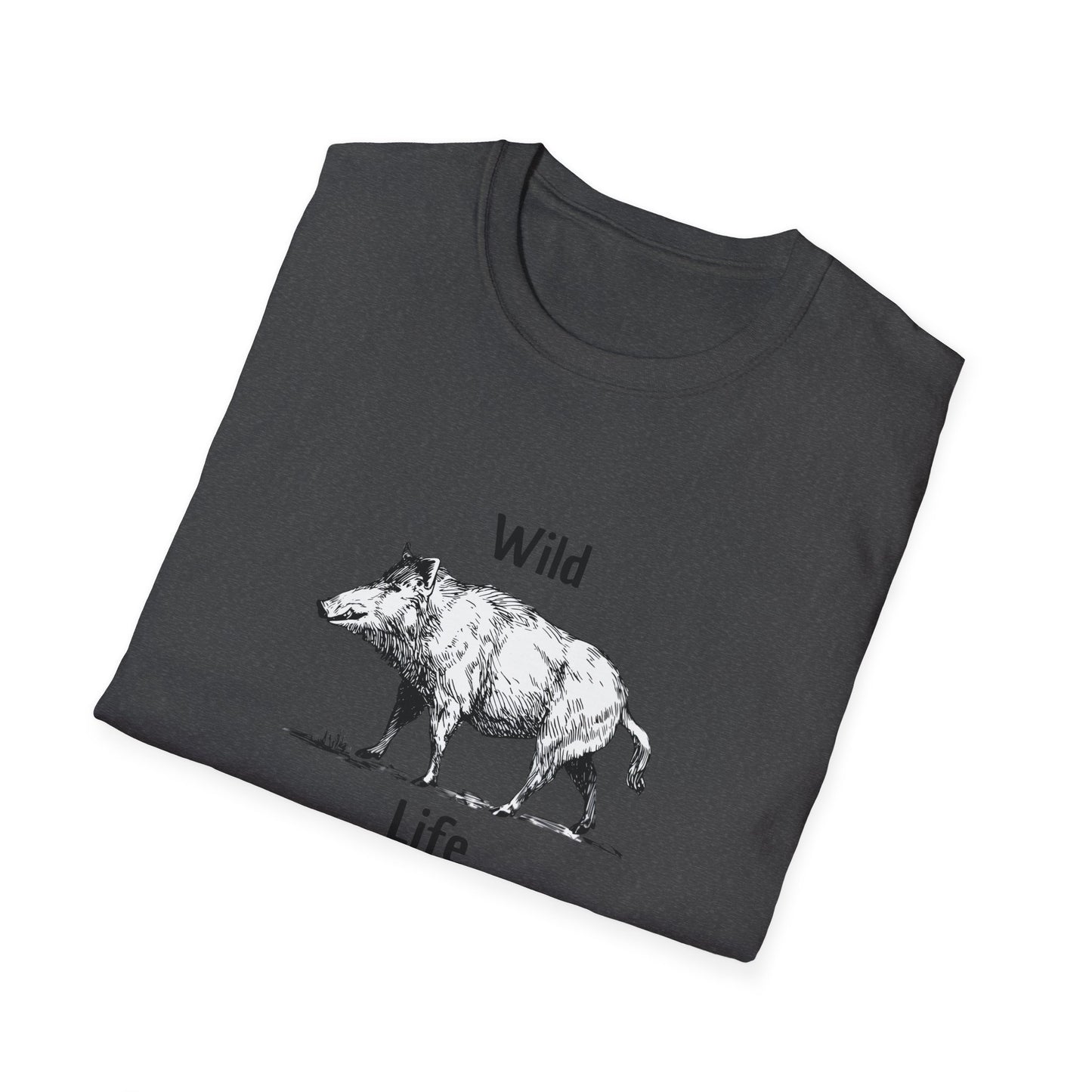 Wild Life Boar T-Shirt Vintage Sketch Animal Graphic Tee