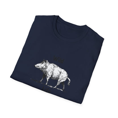 Wild Life Boar T-Shirt Vintage Sketch Animal Graphic Tee